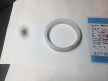 Load image into Gallery viewer, 51mm Certified Type A 100% Natural light purple/brown/white square Jadeite Jade bangle Y152-8073