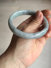 Load image into Gallery viewer, 59mm Certified Type A 100% Natural green gray black(Wuji, 淡乌鸡) Jadeite Jade bangle BQ55-6886