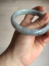Load image into Gallery viewer, 59mm Certified Type A 100% Natural green gray black(Wuji, 淡乌鸡) Jadeite Jade bangle BQ55-6886