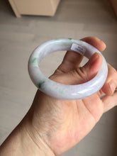 Load image into Gallery viewer, 55mm Certified 100% natural Type A light purple with sunny flying flowers jadeite jade bangle BL107-8720