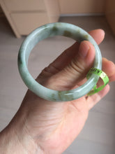 Load image into Gallery viewer, 55.6mm certified 100% natural Type A light green yellow jadeite jade bangle F179-3085