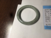 Load image into Gallery viewer, 58.8mm Certified 100% natural Type A green/gray jadeite jade bangle AE69-2863