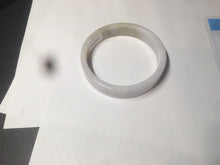 Load image into Gallery viewer, 51mm Certified Type A 100% Natural light purple/brown/white square Jadeite Jade bangle Y152-8073