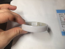 Load image into Gallery viewer, 51mm Certified Type A 100% Natural light purple/brown/white square Jadeite Jade bangle Y152-8073