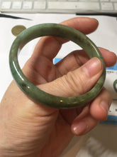 Load image into Gallery viewer, 56.4mm Certified Type A 100% Natural dark green gray black brown jadeite Jade bangle PD171-6299