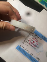 Load image into Gallery viewer, 53.4mm Certified Type A 100% Natural light purple/yellow/white square Jadeite Jade bangle Y153-8058