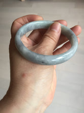 Load image into Gallery viewer, 59mm Certified Type A 100% Natural green gray black(Wuji, 淡乌鸡) Jadeite Jade bangle BQ55-6886