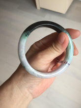 Load image into Gallery viewer, 59mm Certified Type A 100% Natural sunny green dark green purple Jadeite Jade bangle BP99-4054
