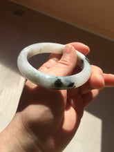 Load image into Gallery viewer, 53.8mm certified Type A 100% Natural light green/white jadeite jade bangle BK100-2343