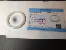 Load image into Gallery viewer, 55mm certified Type A 100% Natural sunny green/white/brown Jadeite Jade bangle BF25-1470