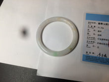 Load image into Gallery viewer, 55mm certified Type A 100% Natural sunny green/white/brown Jadeite Jade bangle BF25-1470