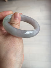 Load image into Gallery viewer, 51.5mm certified 100% natural type A light purple sunny green yellow oval jadeite jade bangle BL77-8666