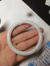 Load image into Gallery viewer, 55mm certified Type A 100% Natural sunny green/white/brown Jadeite Jade bangle BF25-1470