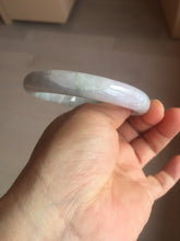 Load image into Gallery viewer, 61.5mm Certified Type A 100% Natura light green white purple Jadeite bangle X159-3830