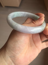 Load image into Gallery viewer, 61.5mm Certified Type A 100% Natura light green white purple Jadeite bangle X159-3830