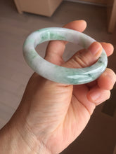 Load image into Gallery viewer, 57.5mm certified type A 100% Natural light green/purple Jadeite jade bangle PA232-5118
