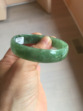Load image into Gallery viewer, 52.8mm certified 100% natural Type A forest green dark green jadeite jade bangle BP15-8593