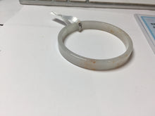 Load image into Gallery viewer, 48.5mm certified 100% natural type A light green orange purple white thin square style jadeite bangle PH255-0968