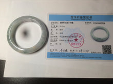 Load image into Gallery viewer, 53.4mm Certified Type A 100% Natural green/white/purple Jadeite Jade bangle AX42-7719