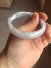 Load image into Gallery viewer, 53mm Certified Type A 100% Natural light green white purple oval Jadeite bangle X160-3838(Etsy 已经列)
