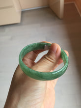 Load image into Gallery viewer, 52.8mm certified 100% natural Type A forest green dark green jadeite jade bangle BP15-8593