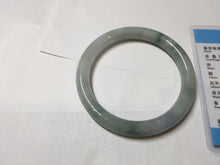 Load image into Gallery viewer, 卖了 59.8mm Certified Type A 100% Natural white/purple/green round cut jadeite Jade bangle PE124-0289