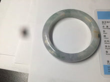 Load image into Gallery viewer, 53.4mm Certified Type A 100% Natural green/white/purple Jadeite Jade bangle AX42-7719