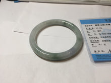 Load image into Gallery viewer, 卖了 59.8mm Certified Type A 100% Natural white/purple/green round cut jadeite Jade bangle PE124-0289