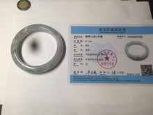 Load image into Gallery viewer, 54.4mm Certified Type A 100% Natural green/white/purple Jadeite Jade bangle AX43-7720