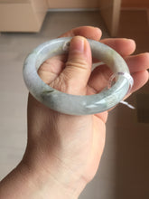 Load image into Gallery viewer, 55.7mm Certified Type A 100% Natural watery light purple/green/white Jadeite Jade bangle F99-3522