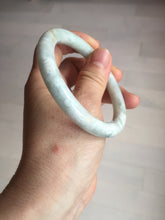 Load image into Gallery viewer, 56mm Certified Type A 100% Natural light green yellow round cut Jadeite Jade bangle BQ51-8175