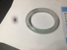 Load image into Gallery viewer, 51.5mm certified 100% natural Type A light green/white oval jadeite jade bangle AZ124-2782