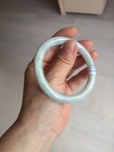 Load image into Gallery viewer, 56mm Certified Type A 100% Natural light green yellow round cut Jadeite Jade bangle BQ51-8175