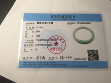 Load image into Gallery viewer, 56.9mm certified 100% natural Type A sunny green jadeite jade bangle L150-5348