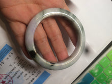 Load image into Gallery viewer, 55.3mm certified Type A 100% Natural dark green/purple/yellow Jadeite Jade bangle AZ41-4099