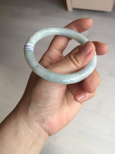 Load image into Gallery viewer, 56mm Certified Type A 100% Natural light green yellow round cut Jadeite Jade bangle BQ51-8175