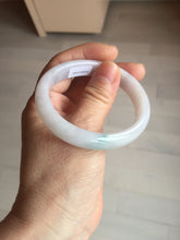 Load image into Gallery viewer, 52mm certified type A100% Natural green purple oval Jadeite Jade bangle BM34-0270
