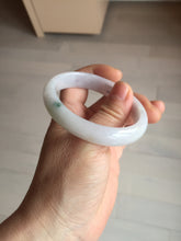 Load image into Gallery viewer, 52mm certified type A100% Natural green purple oval Jadeite Jade bangle BM34-0270