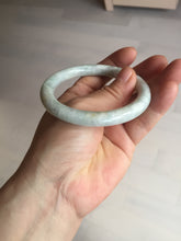 Load image into Gallery viewer, 56mm Certified Type A 100% Natural light green yellow round cut Jadeite Jade bangle BQ51-8175