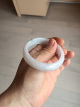 Load image into Gallery viewer, 52mm certified type A100% Natural green purple oval Jadeite Jade bangle BM34-0270