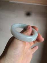 Load image into Gallery viewer, 49mm certified 100% natural Type A light green/white/red square oval jadeite jade bangle AR90-5208