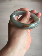 Load image into Gallery viewer, 56.2mm certified Type A 100% Natural green/red/gray/purple (FU LU SHOU) Jadeite Jade bangle BL78-8659