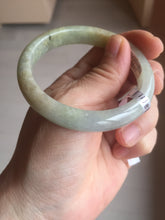 Load image into Gallery viewer, 53.8mm certified Type A 100% Natural icy light green/yellow/purple Jadeite Jade bangle F100-3517