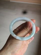 Load image into Gallery viewer, 49mm certified 100% natural Type A light green/white/red square oval jadeite jade bangle AR90-5208