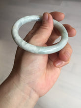 Load image into Gallery viewer, 56mm Certified Type A 100% Natural light green yellow round cut Jadeite Jade bangle BQ51-8175