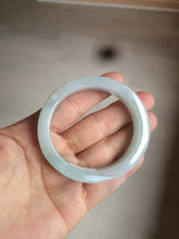 Load image into Gallery viewer, 49mm certified 100% natural Type A light green/white/red square oval jadeite jade bangle AR90-5208