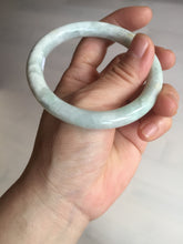 Load image into Gallery viewer, 56mm Certified Type A 100% Natural light green yellow round cut Jadeite Jade bangle BQ51-8175