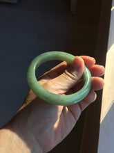 Load image into Gallery viewer, 卖了 55mm Certified Type A 100% Natural Oily Dark Green Gray Black(油青) Jadeite Jade Bangle PH258-7155