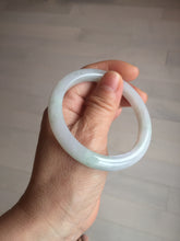 Load image into Gallery viewer, 54.6mm Certified 100% natural Type A white/green/purple jadeite jade bangle AM33-0255
