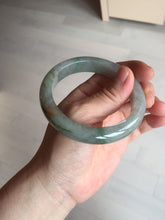 Load image into Gallery viewer, 56.2mm certified Type A 100% Natural green/red/gray/purple (FU LU SHOU) Jadeite Jade bangle BL78-8659